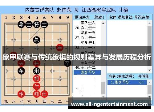 象甲联赛与传统象棋的规则差异与发展历程分析